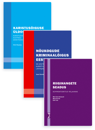 Karistusõiguse üldosa, nõukogude kriminaalõigus Eestis ja riigihangete seaduse kommentaaride komplekt